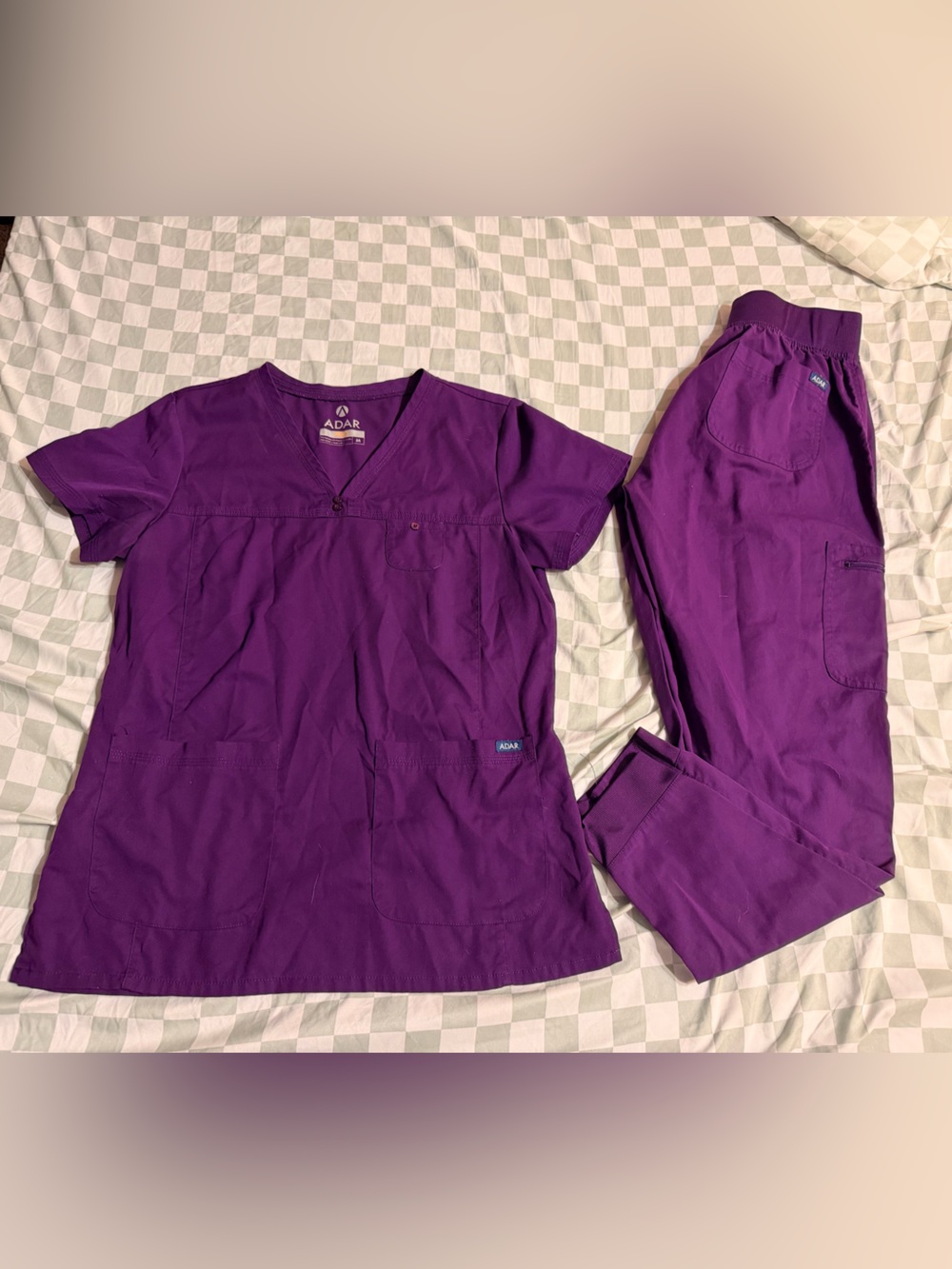 Purple Adar Scrub Set